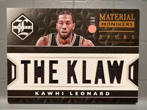 激レア/99枚限定 Jumbo Jersey 15 Panini Kawhi Leonard カワイ・レナード NBA 実使用 ユニフォーム Spurs スパーズ バスケ 優勝 All-star