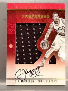 高級版直書/49 Auto Jersey 16 Panini Preferred C.J.McCollum C・J・マッカラム NBA サイン Blazers ユニフォームPanini バスケ Pelicans