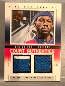 SP/35 Patch Jersey 04 Fleer Ben Wallace ベン・ウォーレス NBA 実使用 バスケ Panini ピストンズ ユニフォーム HOF 守備王 優勝 All-star