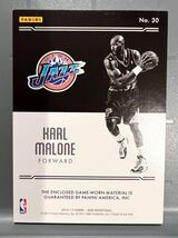 最高級版/99 Jumbo Jersey 16 Panini Noir Karl Malone カール・マローン NBA 実使用 ユニフォーム Jazz ユタジャズ バスケ All-star MVP_画像2