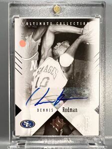 最高級/75枚限定 Auto Dennis Rodman 10 Ultimate デニス・ロッドマン 直筆 サイン ブルズ Panini ユニフォーム NBA バスケ Bulls 3連覇