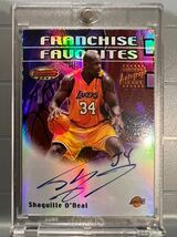 超絶レア直書 Refractor Auto Topps Shaquille O’Neal Shaq シャキール・オニール シャック NBA サイン Panini バスケ レイカーズ Lakers_画像1