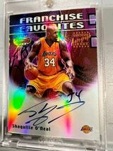 超絶レア直書 Refractor Auto Topps Shaquille O’Neal Shaq シャキール・オニール シャック NBA サイン Panini バスケ レイカーズ Lakers_画像3