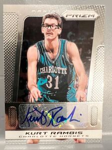 貴重初期 Prizm 2013 Panini Prism Kurt Rambis カート・ランビス NBA 直筆 サイン バスケ Hornets Lakers レイカーズ 6回優勝 レジェンド