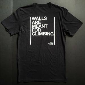 新品USAノースフェイス 壁は登るためにあるTシャツ ブラック (L) アメリカ直営店購入