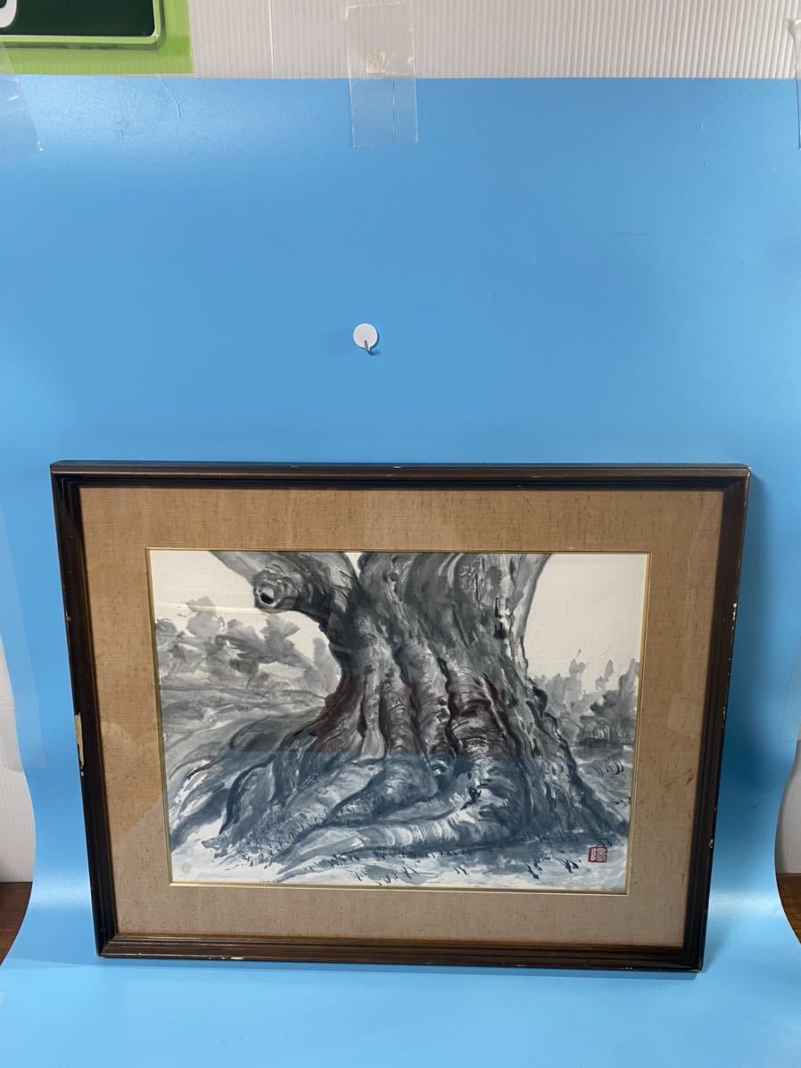 えます】 ヤフオク! - 中国 風景画 印あり蔵出し珍品肉筆 水彩画 にて