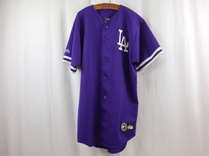 90s USA製 MAJESTIC MLB ロサンゼルス・ドジャース ユニフォーム(M)ブルー ヴィンテージ マジェスティック