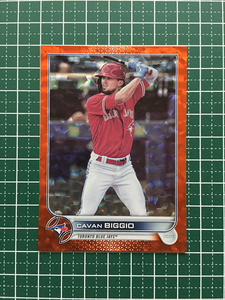 ★TOPPS MLB 2022 SERIES 2 #591 CAVAN BIGGIO［TORONTO BLUE JAYS］ORANGE FOILBOARD パラレル版 299枚限定「286/299」★