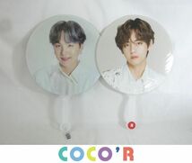 【同梱可】良品 韓流 防弾少年団 BTS BT21 リュックサック V テテ テヒョン うちわ トレカ 2枚 等 グッズセット_画像4