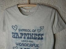 ｎ7880　DRUG　STORE'S　ドラッグ　ストアーズ　半袖　tシャツ　HAPPINESS　人気　送料格安_画像2