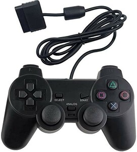 人気＊ 対応 （黒い，1） PS2 ゲームパッド アナログコントローラー 用 有線 ｐｌａｙｓｔａｔｉｏｎ2