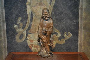 黄楊木彫　羅漢仏像　中国佛教美術