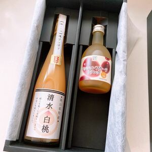 岡山県特産 白桃&パッションフルーツジュースセット