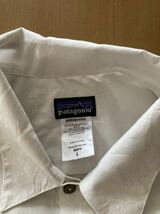 2007年 patagonia s/s shirt Lsize 半袖シャツ 渦巻柄 polyester65% cotton35% white_画像3