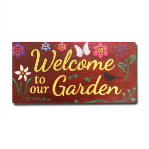 ガーデン ウッド サイン プレート (R) Garden Wooden SignPlate 庭 木製 花壇 飾り 装飾 インテリア 壁掛け ガーデニング【メール便OK】