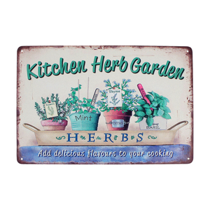 ガーデン ヴィンテージ風 サイン プレート (C) Garden Vintage SignPlate 金属 ブリキ 飾り 装飾 インテリア 壁掛け 雑貨 おしゃれ 庭