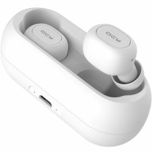 ☆最安値 QCY ワイヤレスイヤホン Bluetooth 5.0 ヘッドセット 自動ペアリング Hi-Fi 高音質 収納ケース 小型 軽量 iPhone Android 