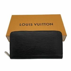 ルイヴィトン LOUIS VUITTON エピ ジッピーウォレット 黒 ブラック 長財布 小銭入れ 専用箱 保存袋 シルバー ラウンドファスナー 人気