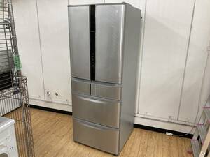 清掃済み◆日立/HITACHI 517L ノンフロン冷凍冷蔵庫 R-F520D(SH) 2014年製造