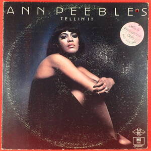 1円開始★神洗浄【ギガレア★プロモ+白ラベル+美盤+ステッカ-★USオリジナル★Hi Records】★ANN PEEBLES/Tellin' It★メンフィスSOUL名盤