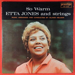 1円開始★神洗浄【超メガレア★US完オリ★MONO★NJラベル★RVG★両溝】★ETTA JONES/SO WARM★女性VOCAL最強名盤★OLIVER NELSON★最高音質