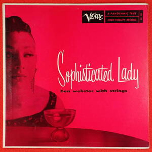 1円開始★神洗浄【超メガレア★奇跡の美品+ジャケ違★US廃盤 VERVE MONO】★BEN WEBSTER/SOPHISTICATED LADY★Teddy Wilson★美女ジャケNo1