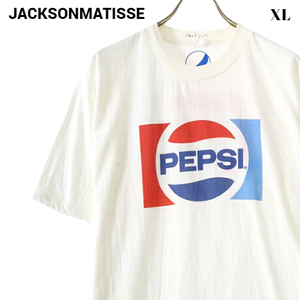 XL 新品￥10,780【PEPSI x JACKSONMATISSE Logo Tee JM20AW053 White ペプシ x ジャクソンマティス ロゴ Tシャツ ホワイト】