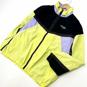  Vision Street wear * VISION nylon jacket L yellow black purple ru skateboard music culture Street #AG177