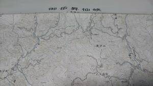 古地図 　御岳昇仙峡　山梨県　　　地図　地形図　資料　46×57cm　　明治43年測量　　昭和51年印刷　発行　A　