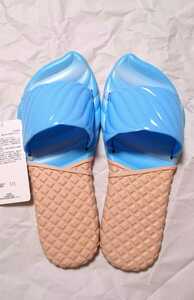 ソフトクリーム ビーチサンダル ブルー Mサイズ