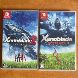 Nintendo Switch Xenoblade2 ゼノブレイド2.ゼノブレイドディフィニティブエディション　中古セット
