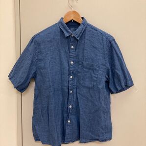 無印良品 半袖シャツ 麻 リネン Lサイズ