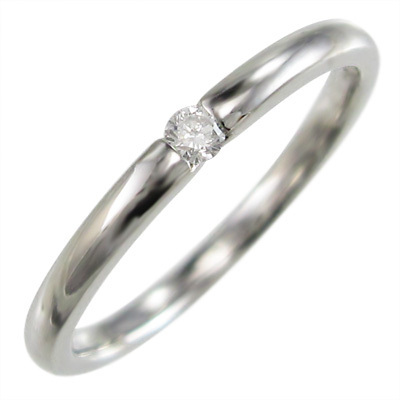 リング オーダーメイド 結婚指輪 にも ダイアモンド プラチナ900 4月 