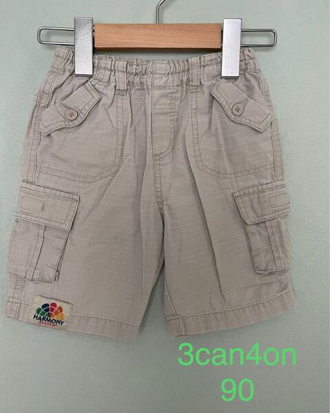 3can4on ショートパンツ ハーフパンツ カーゴパンツ キッズ90