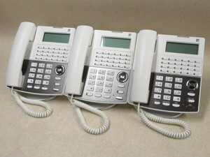 ▲Ω XD1 3784 保証有 19年製 美品 サクサ SAXA IP NetPhone SXⅡ IP電話機 NP330(W)(SA) 3台セット ・祝！10000取引突破！！