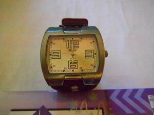 １円～ レア 高級腕時計 うでどけい 要電池交換 業者大歓迎 カシオ ADVANCE Brio METAL BEZEL STAINLESS STEEL CASE BACK JAPAN MOVEMENT