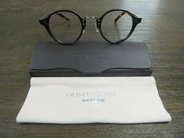 限定 美品 oliver peoples 1955 雅 Limited Edition DTB 鼈甲×BLACK クラシック ボストン made in Japan 眼鏡ケース 眼鏡拭き 黒 丸メガネ