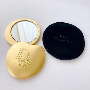 Christian Dior スライド式ミラー ゴールド色