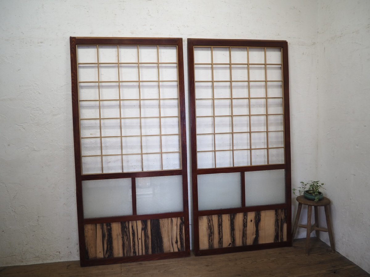 タI0106 【H177cm×W92 5(89 5)cm】×4枚 アンティ...+lver.hippy.jp