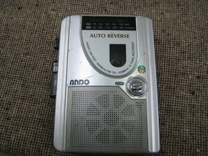 ANDO ポータブルカセットレコーダー RC7-620 ジャンク品