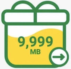即決｜即日対応｜【送料不要】mineo マイネオ パケットギフト　 約10GB分 (9999MB)　