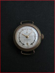 セイコー SEIKO Sマーク 15石 手巻き スモールセコンド 女性用 レディース 腕時計 S735 稼働品