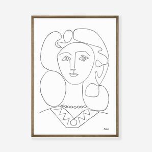 パブロ・ピカソ Picasso ドローイング ミッドセンチュリー レトロ ビンテージアートポスター 海外 ヴィンテージ インテリア 展示会ポスターの画像1