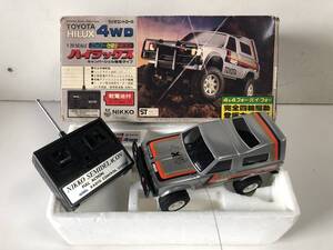 ④◆NIKKO ニッコー◆セミデラコン ラジコン SEMIDELACON TOYOTA/トヨタ ハイラックス 4WD 4×4 フォーバイフォー 四駆 おもちゃ ミニカー