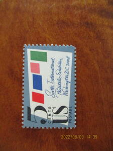 第6回国際切手展ーカバー図案　１種完　未使用　1966年　アメリカ合衆国・米国　VF・NH