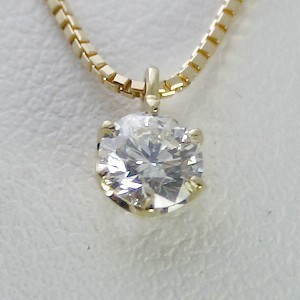 ダイヤモンド ネックレス K18 一粒 0.2ct 鑑定書付 0.202ct Dカラー VVS2クラス 3EXカット H&C CGL TOR0791-kp KDP*K
