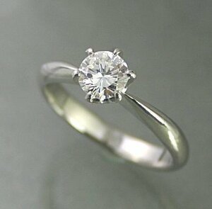 Обручальное кольцо дешевое платиновое алмазное кольцо 0,2 с карат -оценкой 0,254CT E Color VVS2 Class 3EX Cut H &amp; C CGL