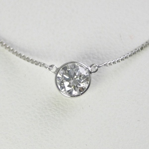 ダイヤモンド ネックレス プラチナ 一粒 0.3ct 鑑定書付 0.30ctup Eカラー VVSクラス 3EXカット H&C CGL