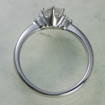 婚約指輪 安い プラチナ ダイヤモンド リング 0.2カラット 鑑定書付 0.252ct Gカラー SI1クラス 3EXカット H&C CGL_画像2