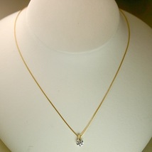 ダイヤモンド ネックレス K18 一粒 0.2ｃｔ 鑑定書付 0.205ct Hカラー IFクラス 3EXカット H&C CGL TOR0810-k18p KDP*K_画像2